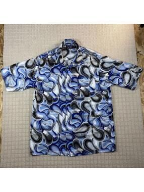 Y2K Southpole Abstract Button Up Shirt Large